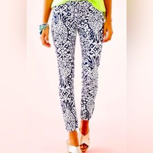 NWT Lilly Pulitzer Kelly Skinny Ankle Pants size 4 in Pineapple Party print